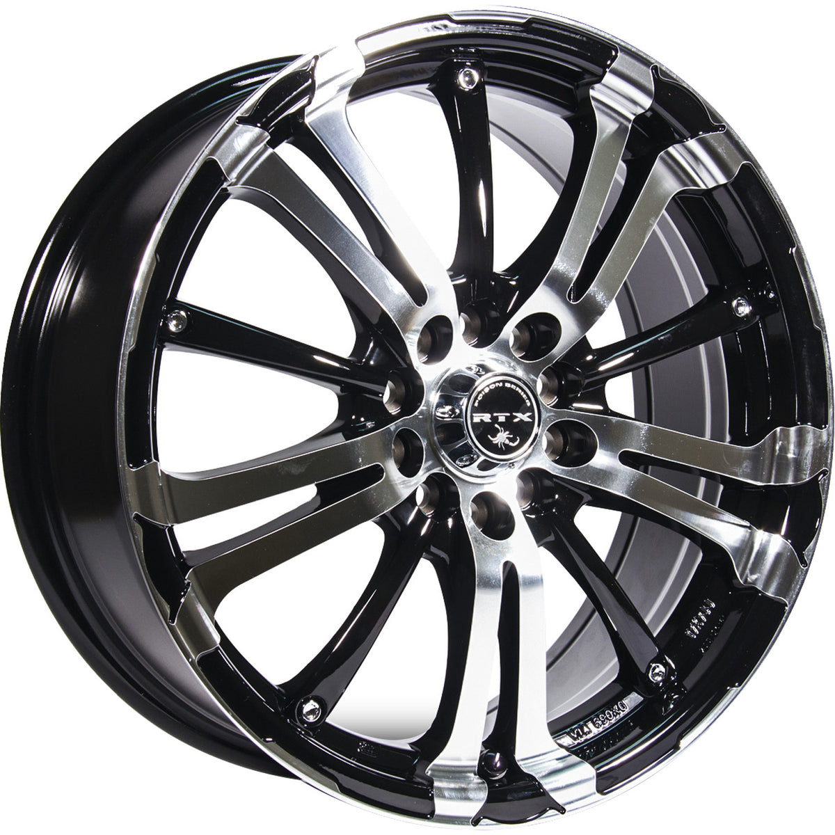 RTX Arsenic Black Machined Wheel
