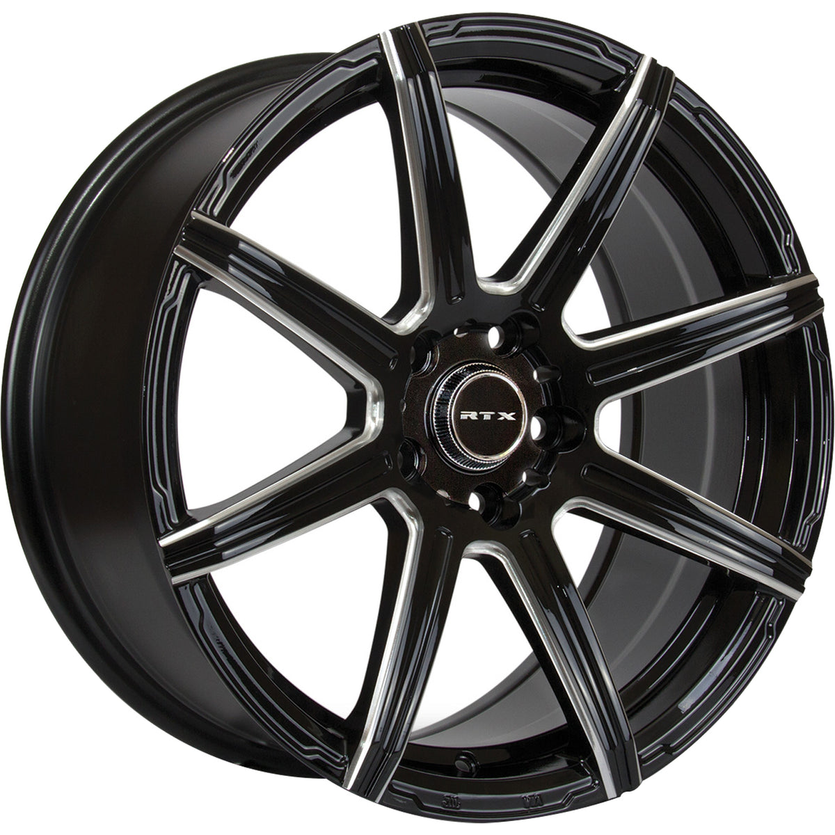 RTX Compass Black Machined Wheel