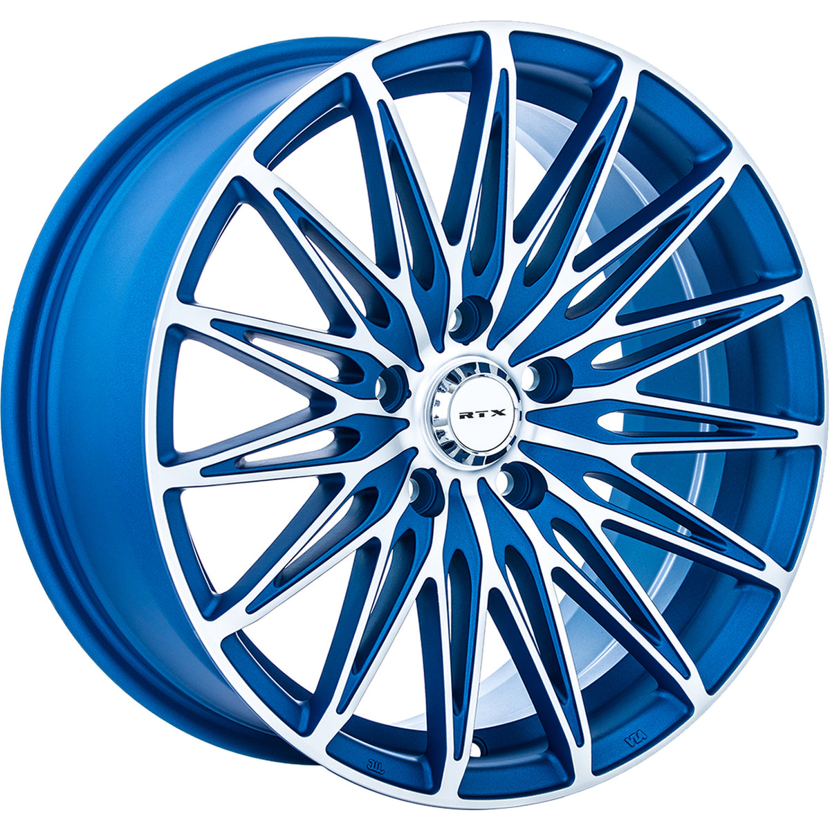 RTX Crystal Blue Machined Wheel