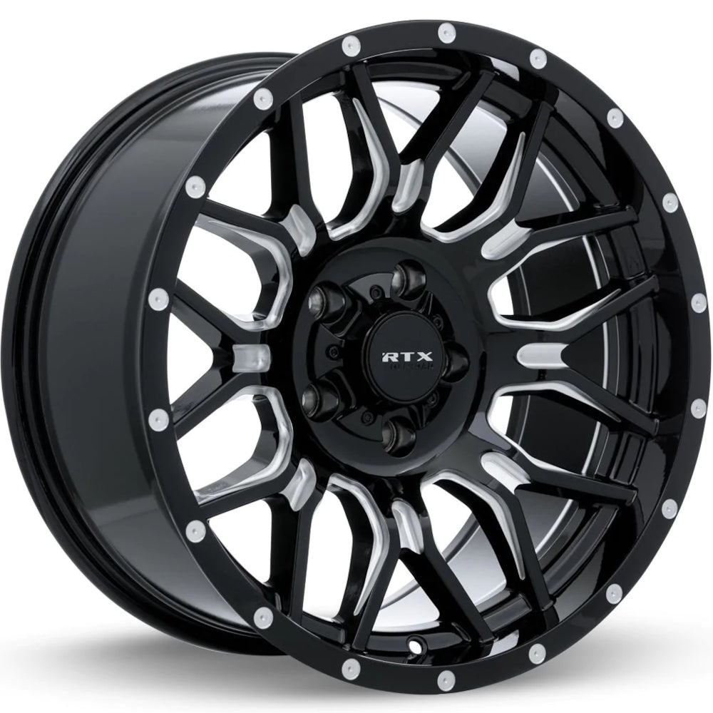 RTX Offroad Claw Black Milled Wheel