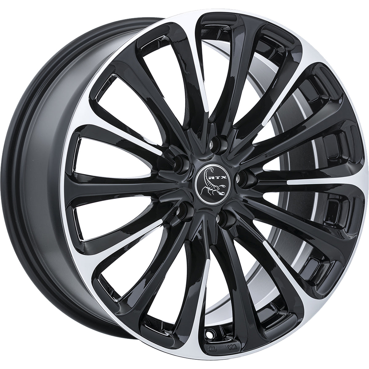 RTX Poison Black Machined Wheel