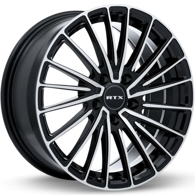 RTX Polar Black Machined Wheel