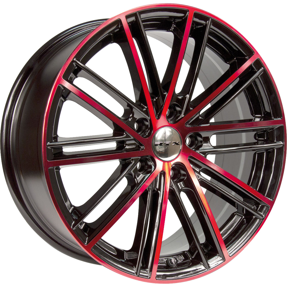 RTX Strobe 5 Black Red Machined Wheel
