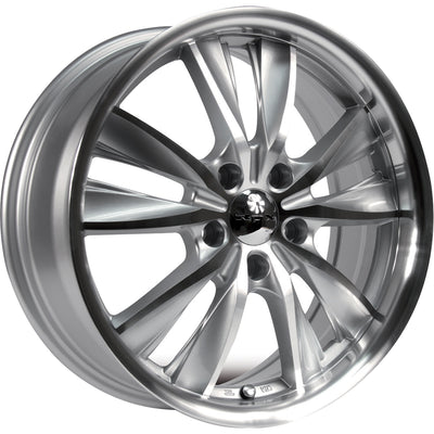 RTX Twist Silver Machined Wheel