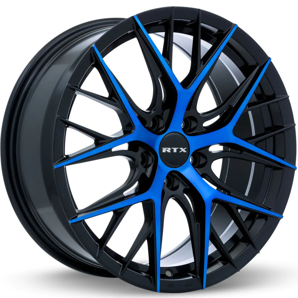 RTX Valkyrie Black Blue Machined Wheel