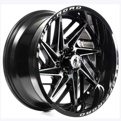 S3 Offroad S302 Black Machined Wheel