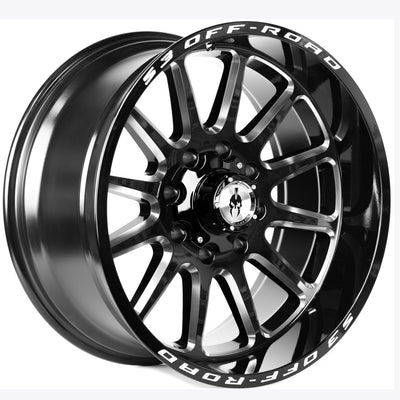 S3 Offroad S303 Black Milled Wheel