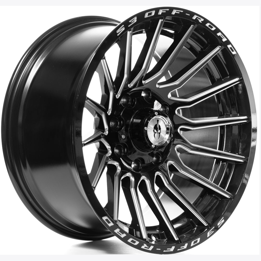S3 Offroad S305 Black Milled Wheel