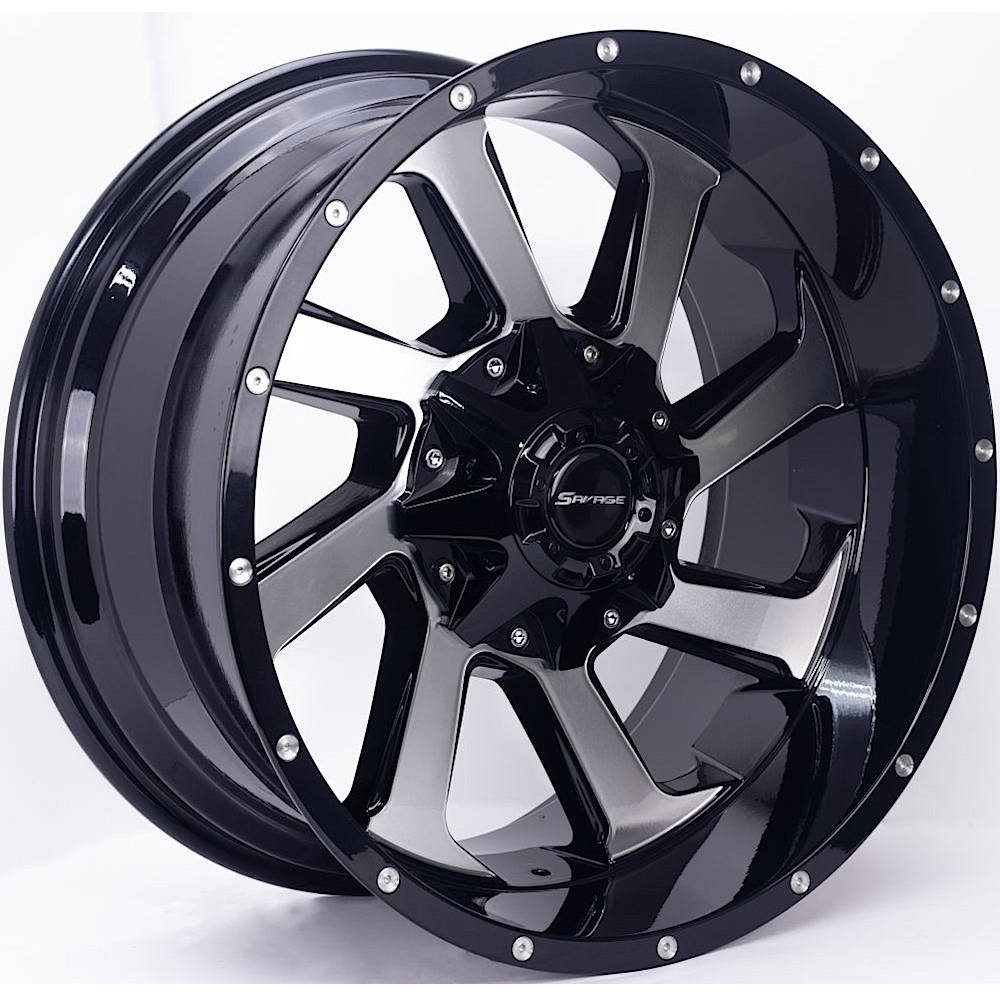 Savage Offroad SA18 Black Machined Wheel