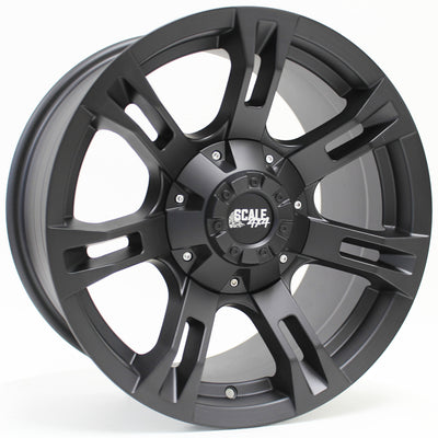 Scale 4x4 Buckshot Matte Black Wheel