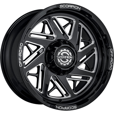 Scorpion Demolition Black Milled wheel
