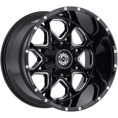 Scorpion SC10 Black Milled wheel