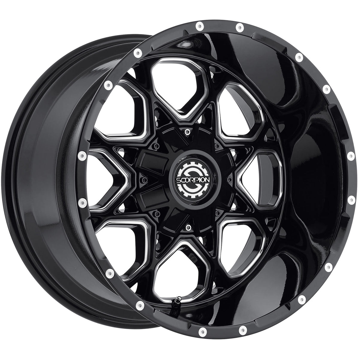 Scorpion SC10 Black Milled Wheel