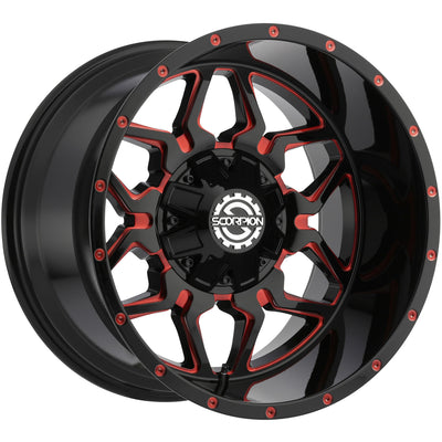 Scorpion SC16 Black Milled Wheel