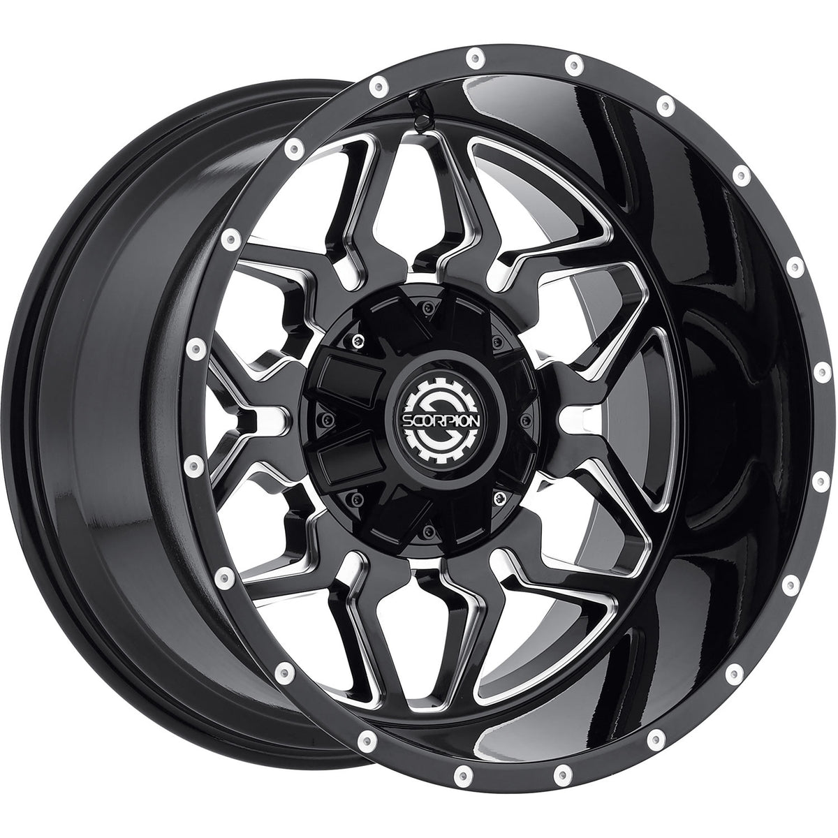 Scorpion SC16 Black Milled Wheel