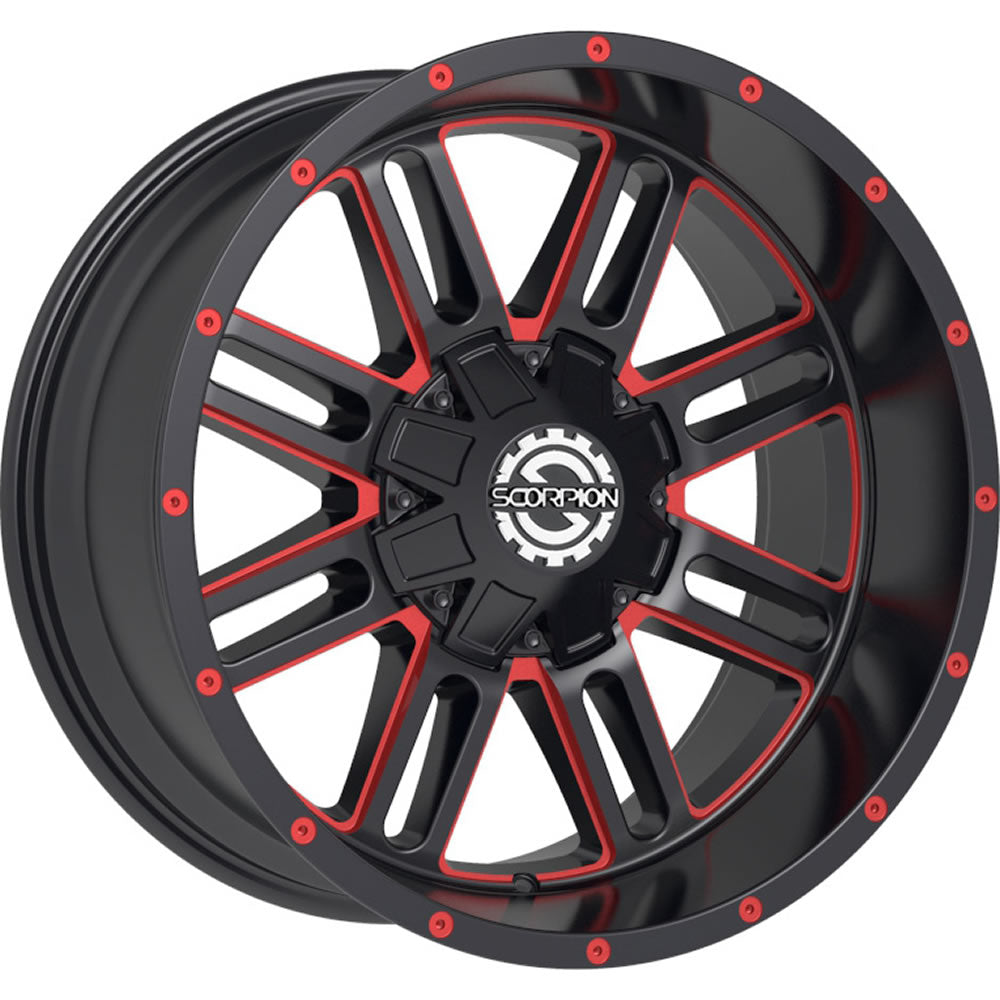 Scorpion SC18 Black Milled Wheel