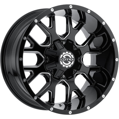 Scorpion SC19 Black Milled wheel