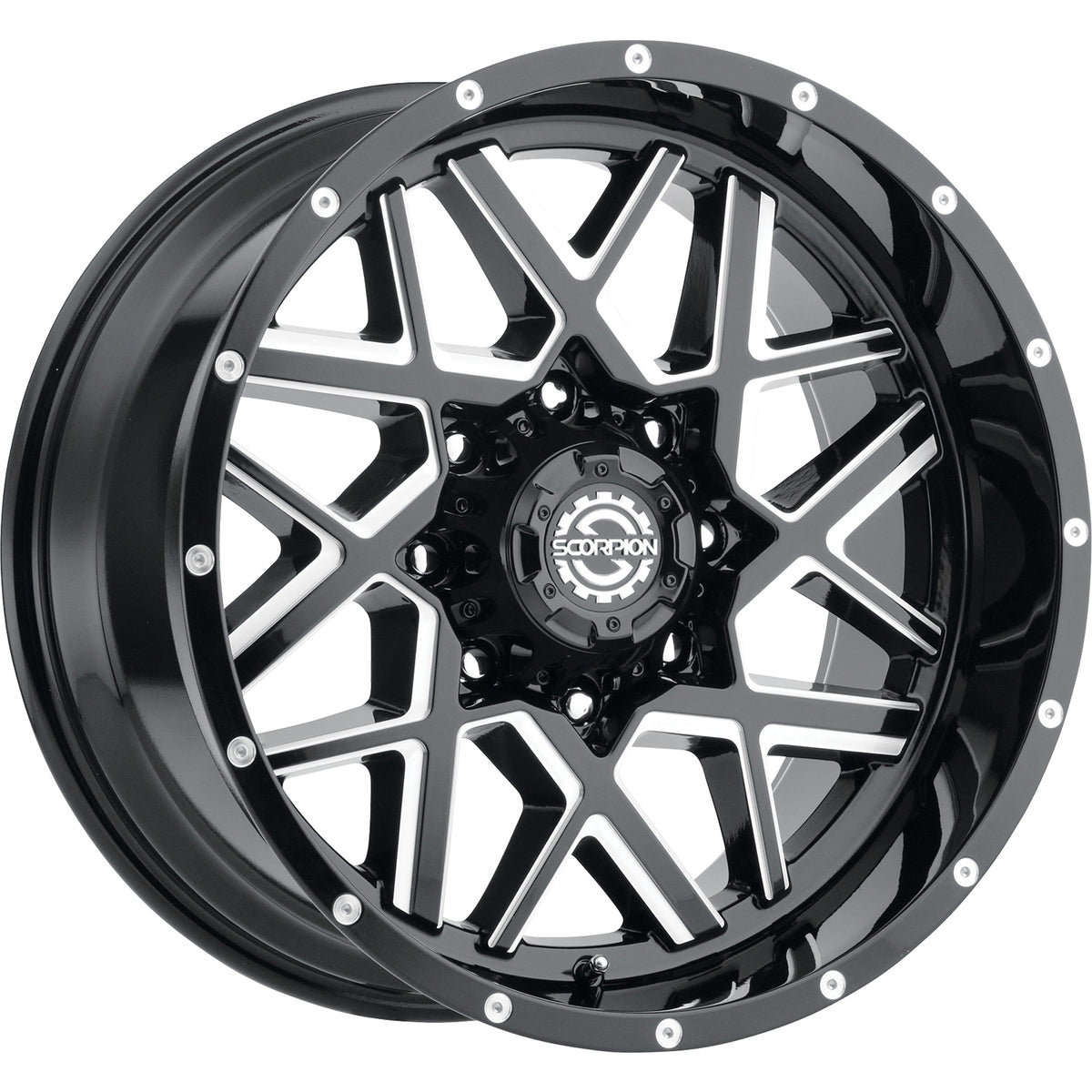 Scorpion SC28 Black Milled Wheel