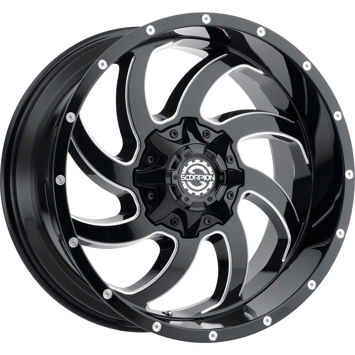 Scorpion SC30 Black Milled Wheel