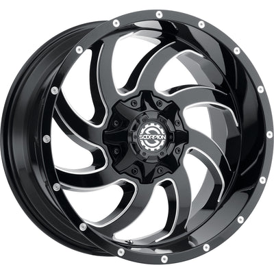 Scorpion SC30 Black Milled Wheel