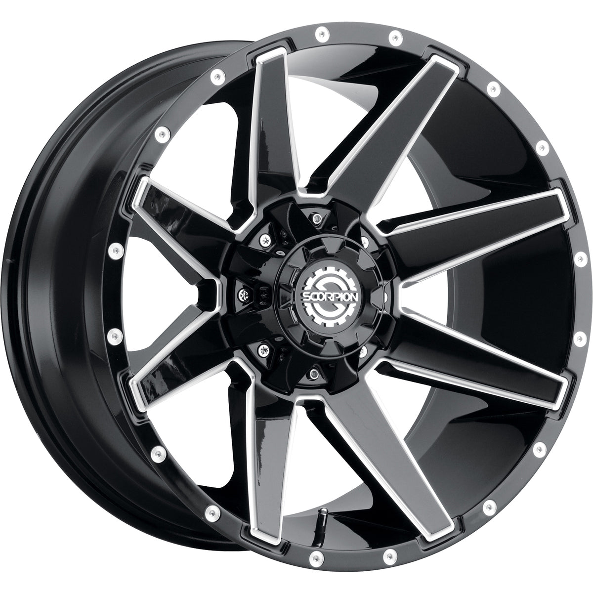 Scorpion SC31 Black Milled Wheel