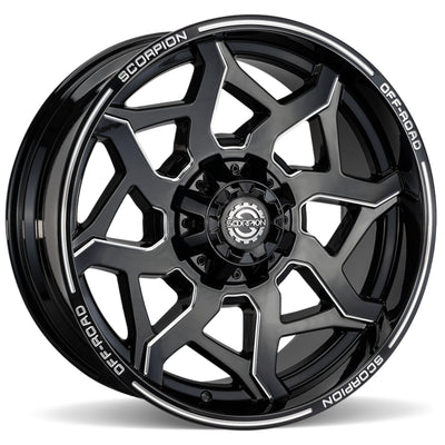 Scorpion Venom Black Milled Wheel