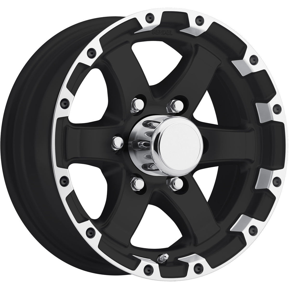 Sendel T08 Black Machined Wheel