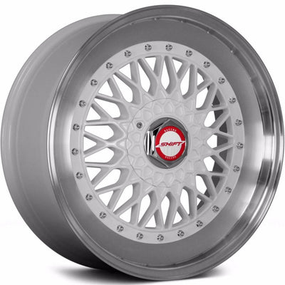 Shift Clutch White Machined Wheel