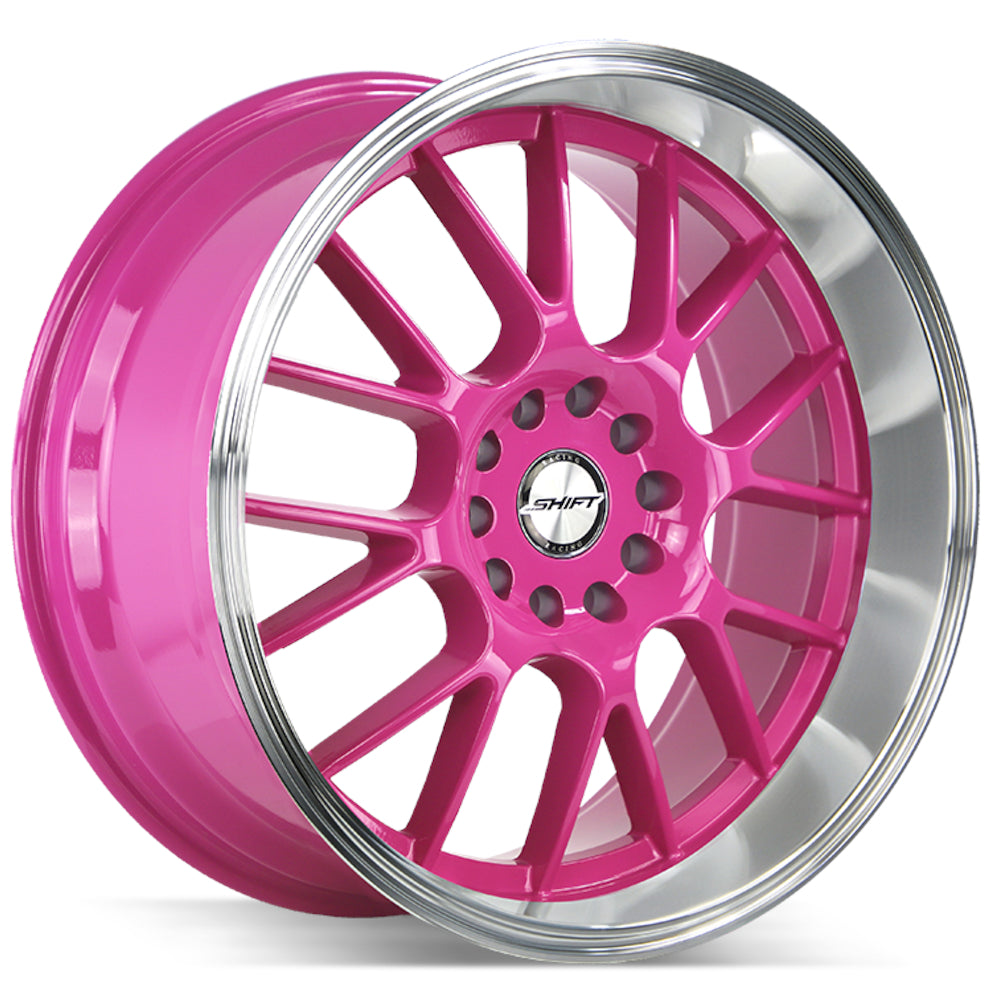 Shift Crank Pink Polished Wheel