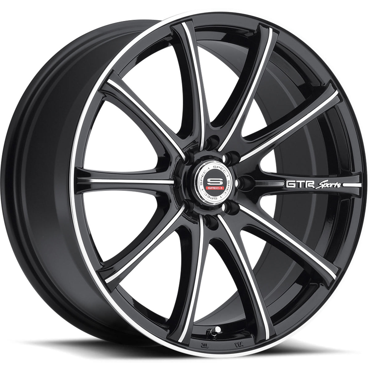 Spec-1 SP-19 Black Machined Wheel