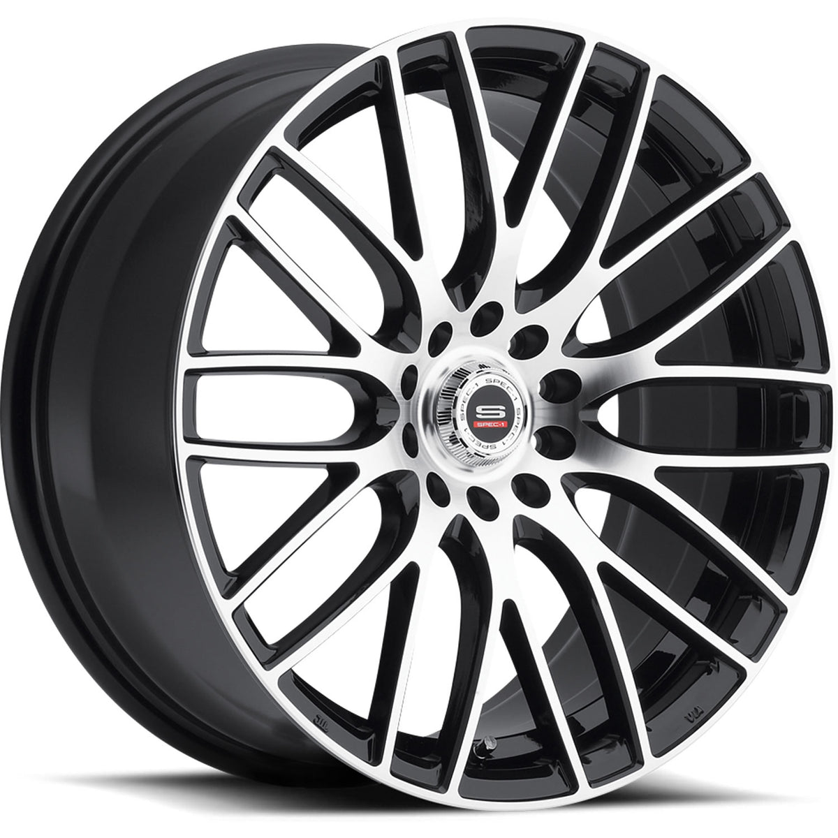 Spec-1 SP-20 Black Machined Wheel