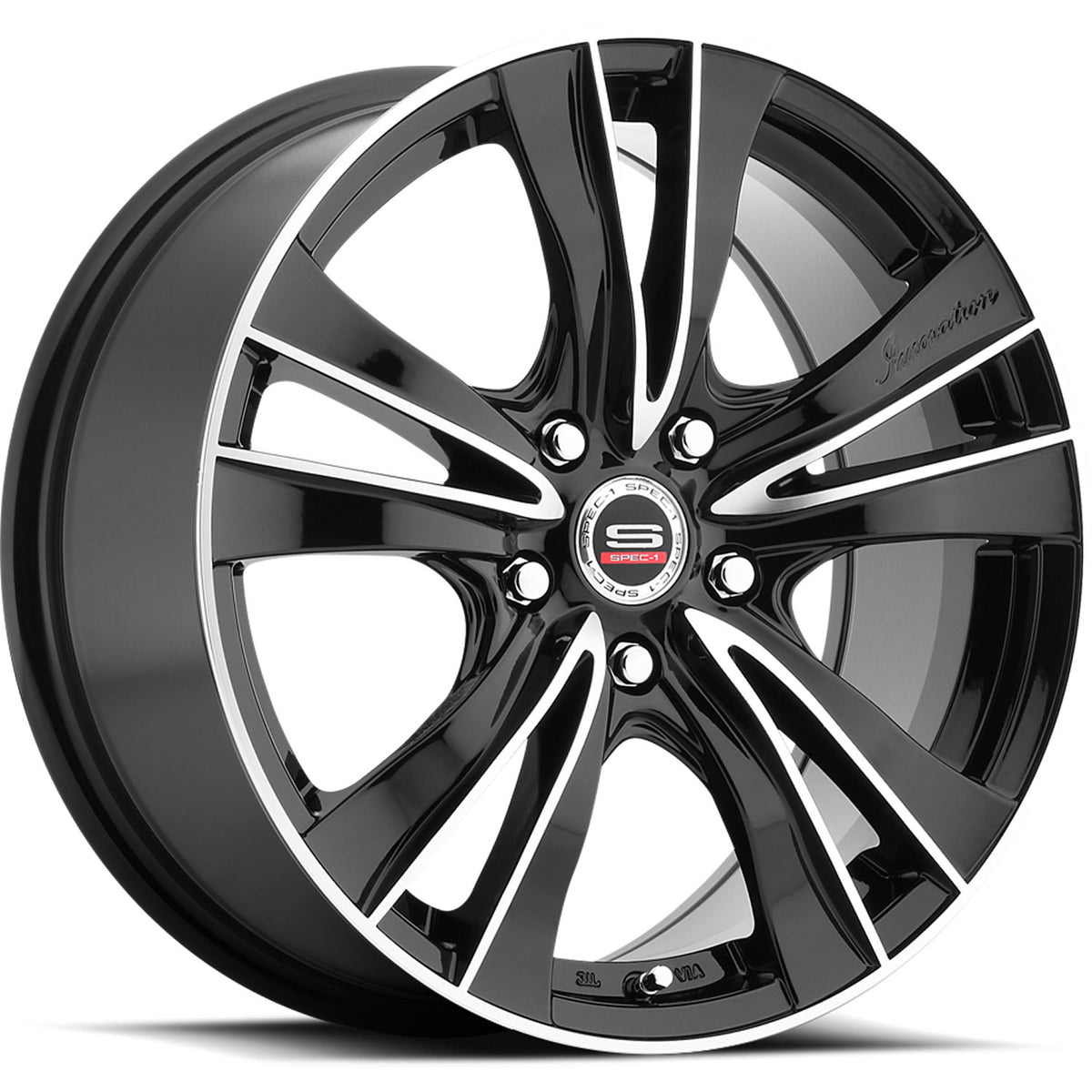 Spec-1 SP-35 Black Machined Wheel