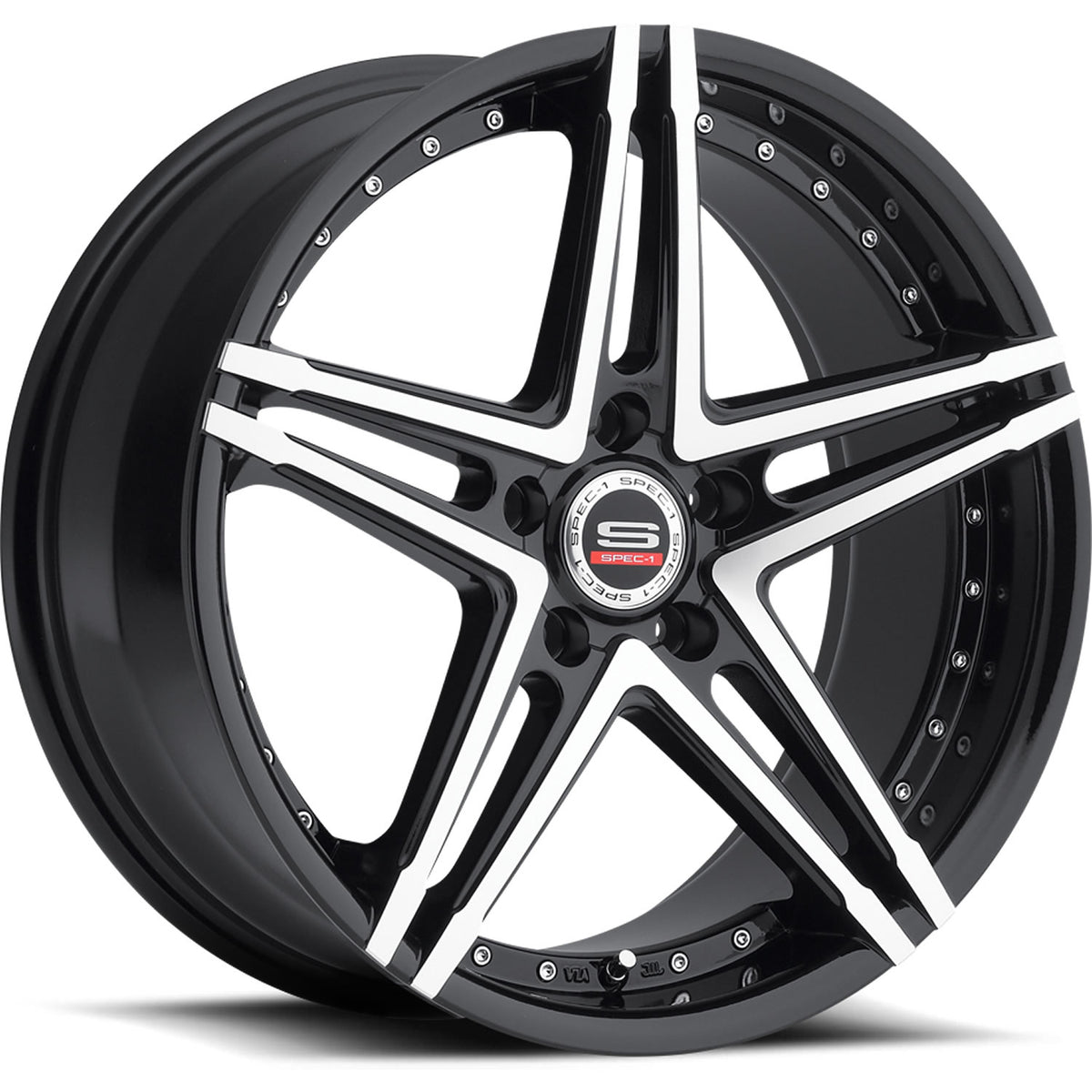 Spec-1 SP-5 Black Machined Wheel
