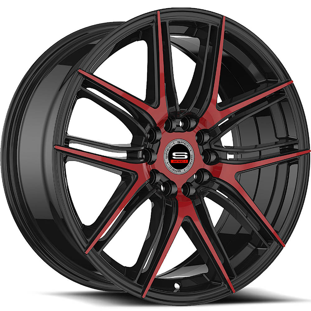 Spec-1 SP-56 Black Red Machined Wheel
