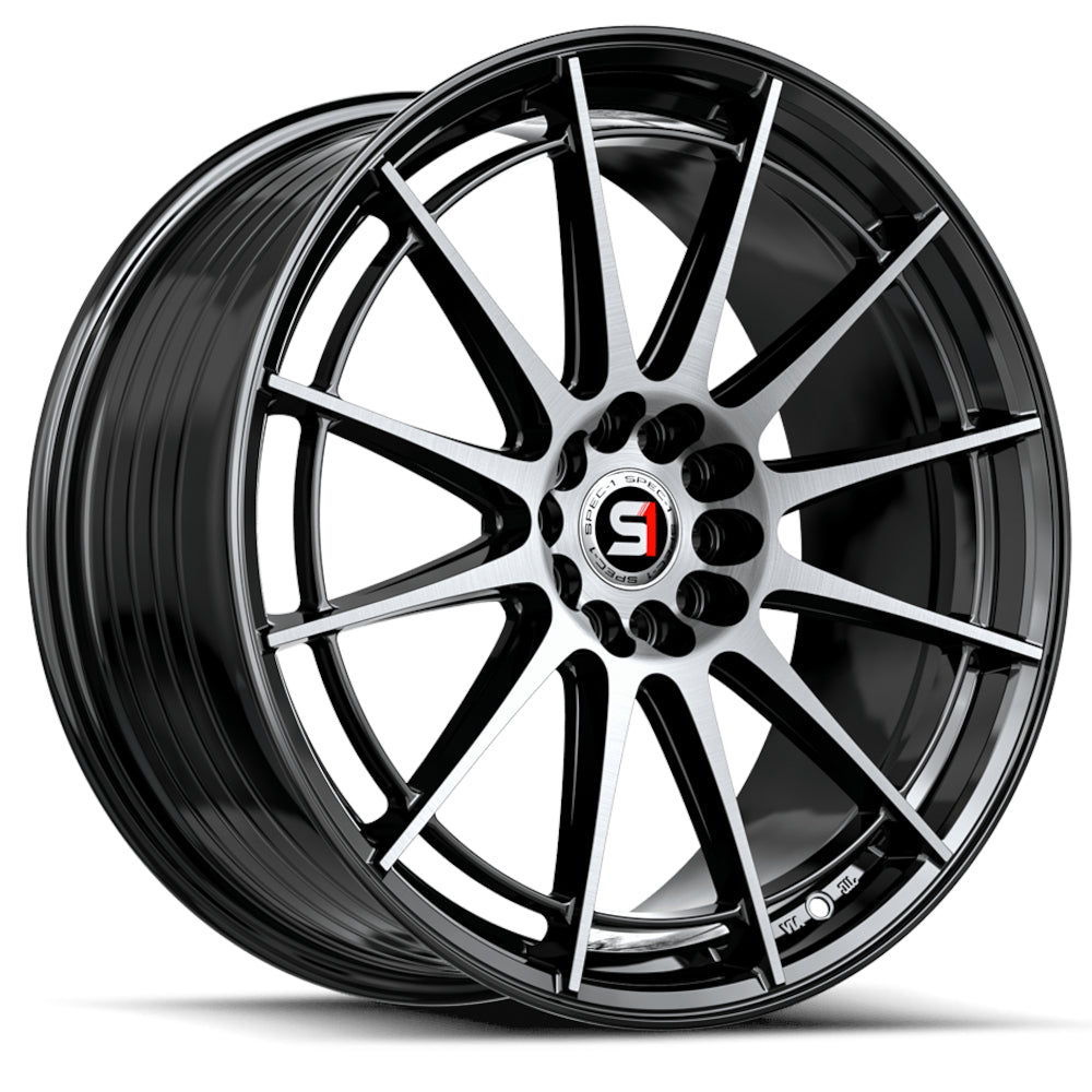 Spec-1 SP-64 Black Machined Wheel