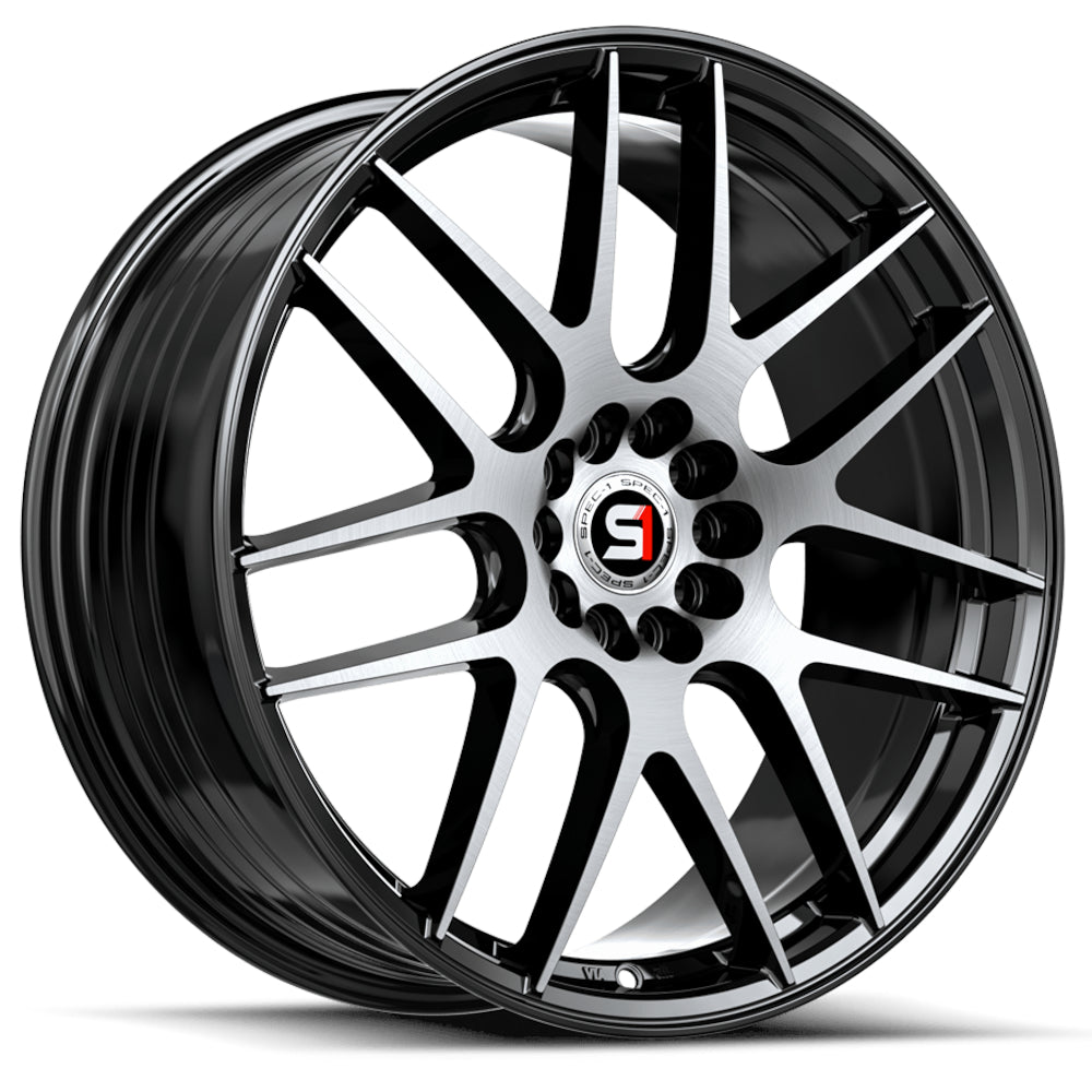 Spec-1 SP-65 Black Machined Wheel