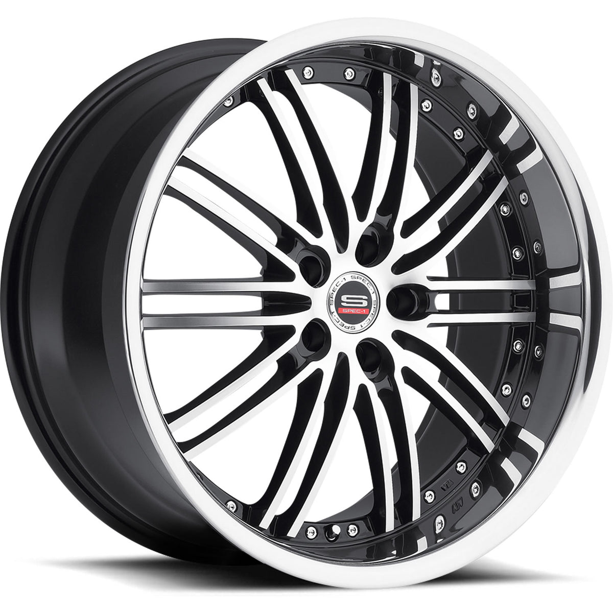 Spec-1 SP-7 Black Machined Wheel