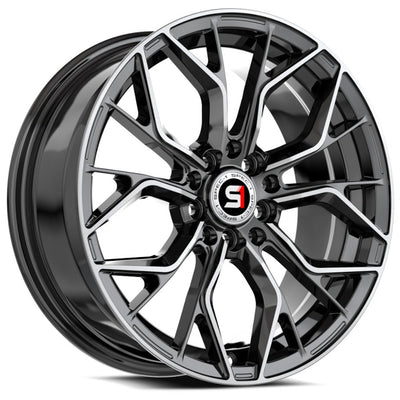 Spec-1 SP-76 Black Machined Wheel