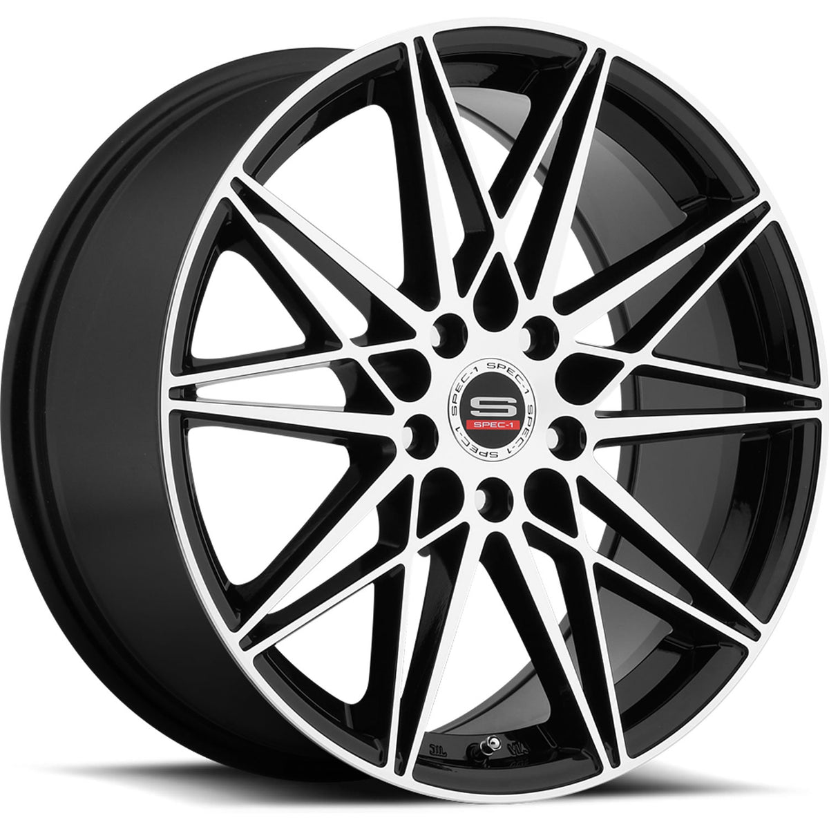 Spec-1 SP-9 Black Machined Wheel