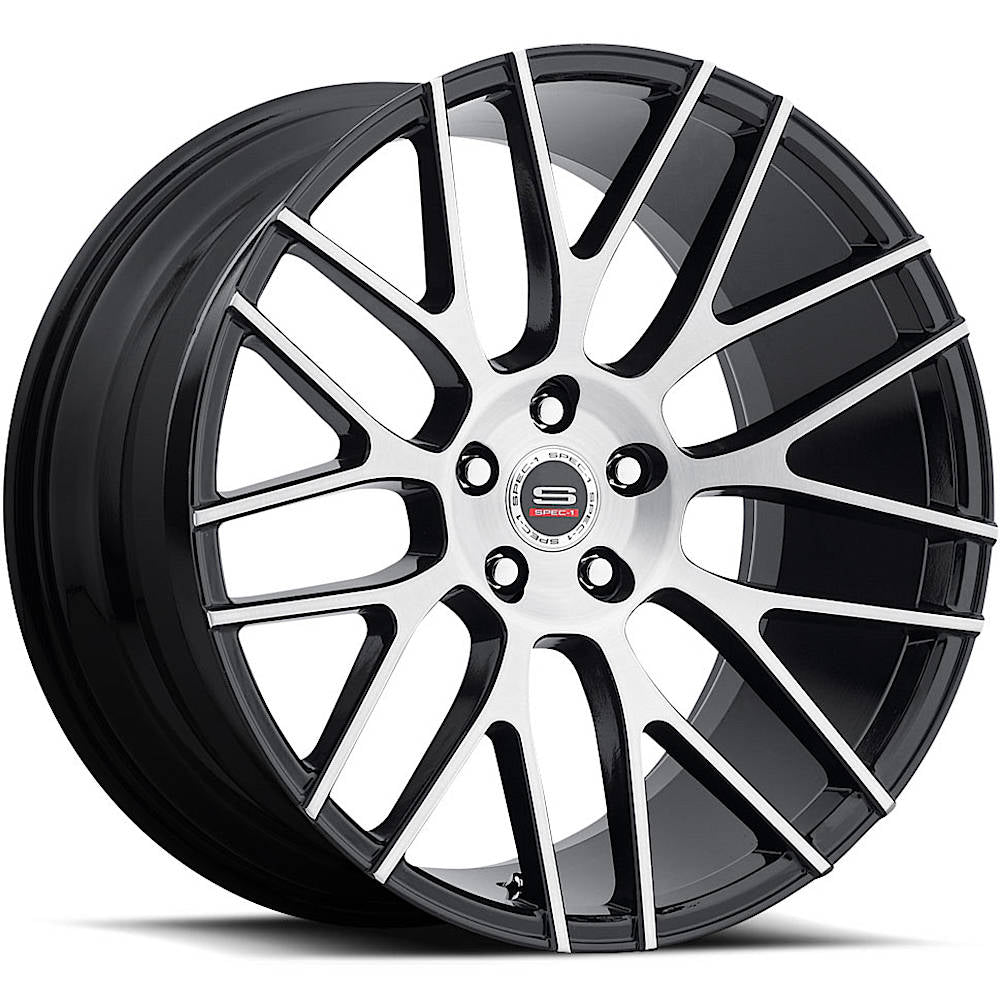 Spec-1 SPL-001 Black Machined Wheel