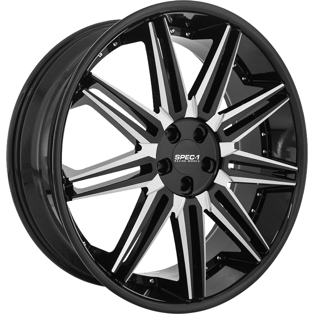 Spec-1 SPL-006 Black Milled Wheel