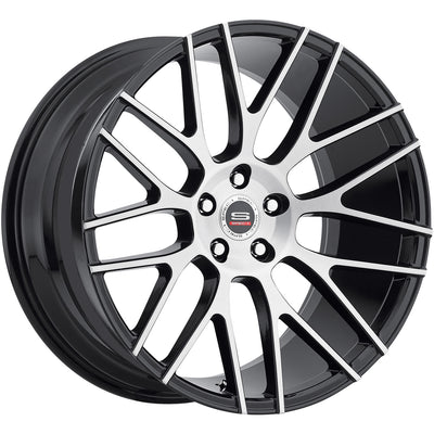 Spec-1 SPL-201 Black Machined Wheel