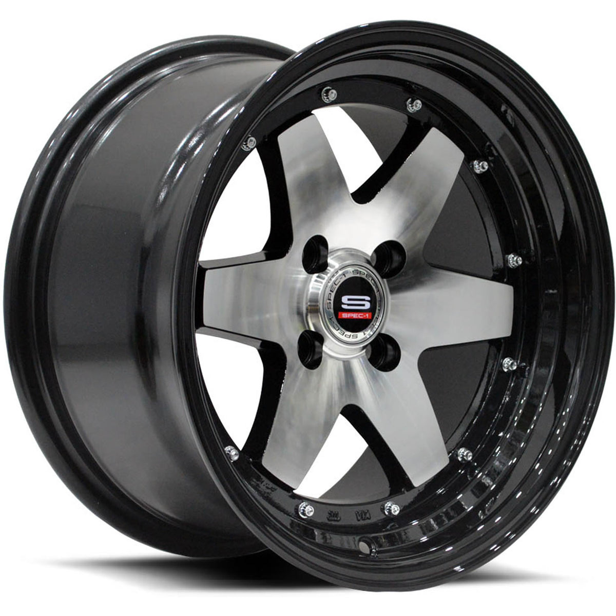 Spec-1 SPT-19 Black Machined Wheel