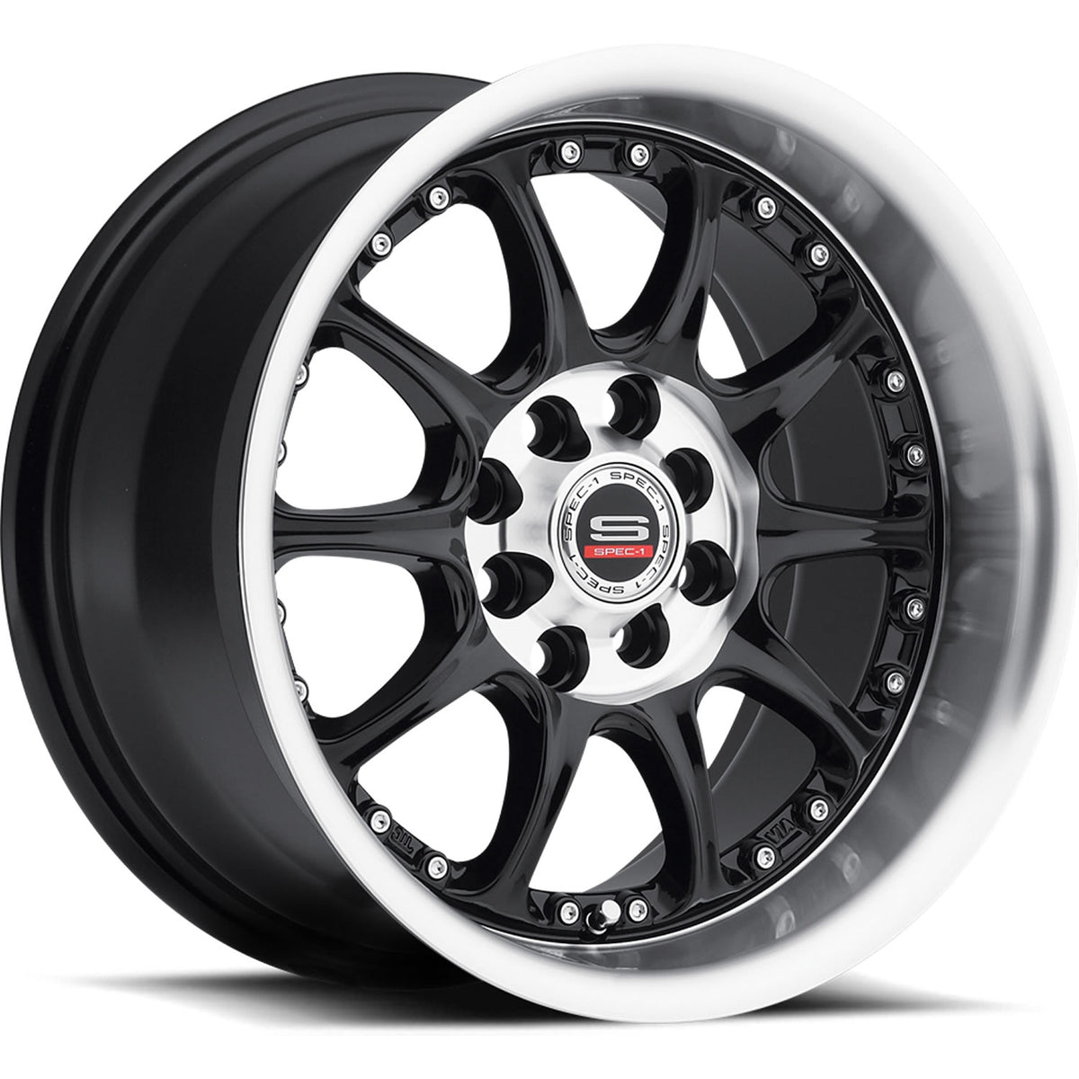 Spec-1 SPT-2 Black Machined Wheel