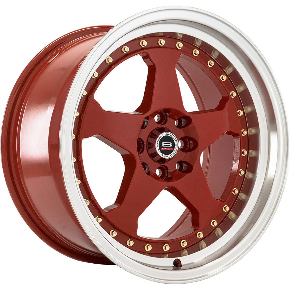 Spec-1 SPT-21 Red Machined Wheel