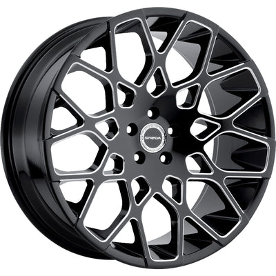 Strada Buca Black Milled Wheel