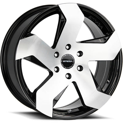 Strada Coltello Black Machined Wheel