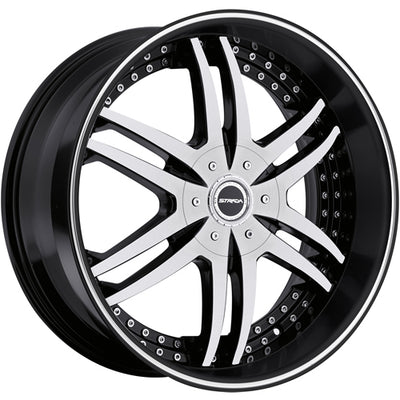 Strada Denaro Black Machined Wheel