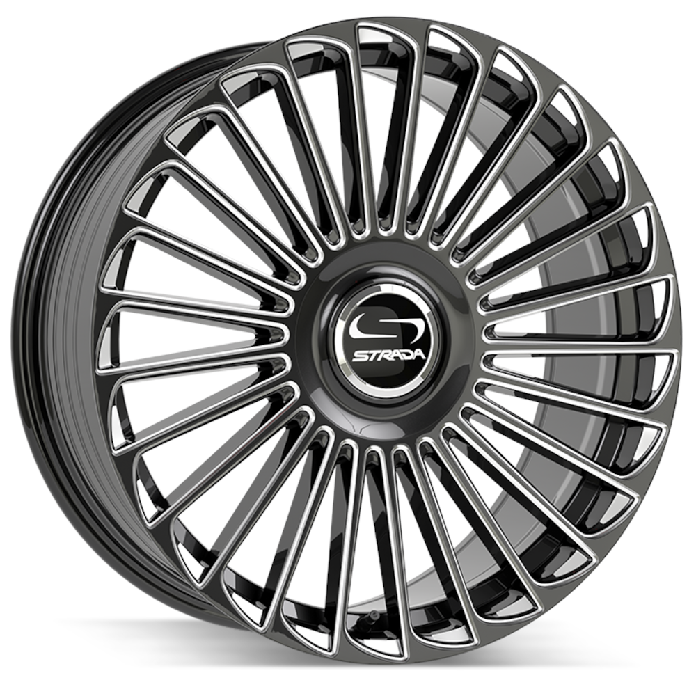 Strada Martello Black Milled Wheel