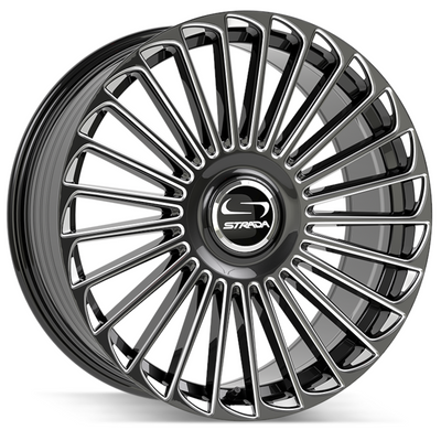 Strada Martello Black Milled Wheel